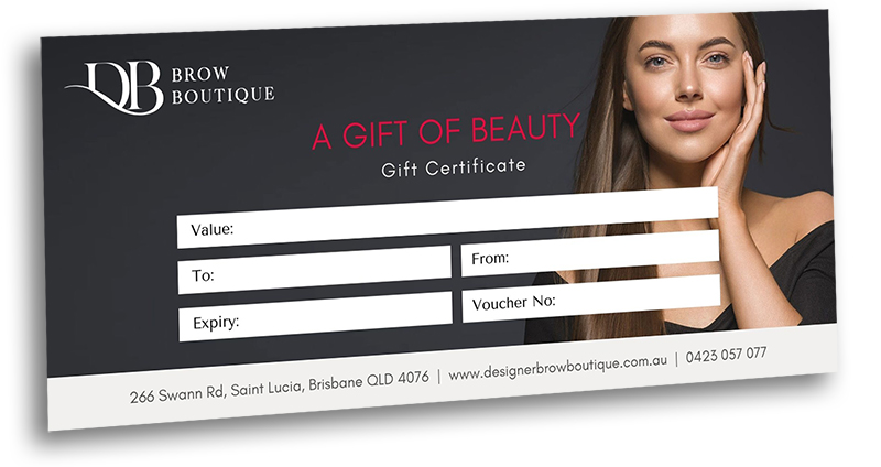 Designer Brow Boutique - Brow & Beauty Gift Voucher